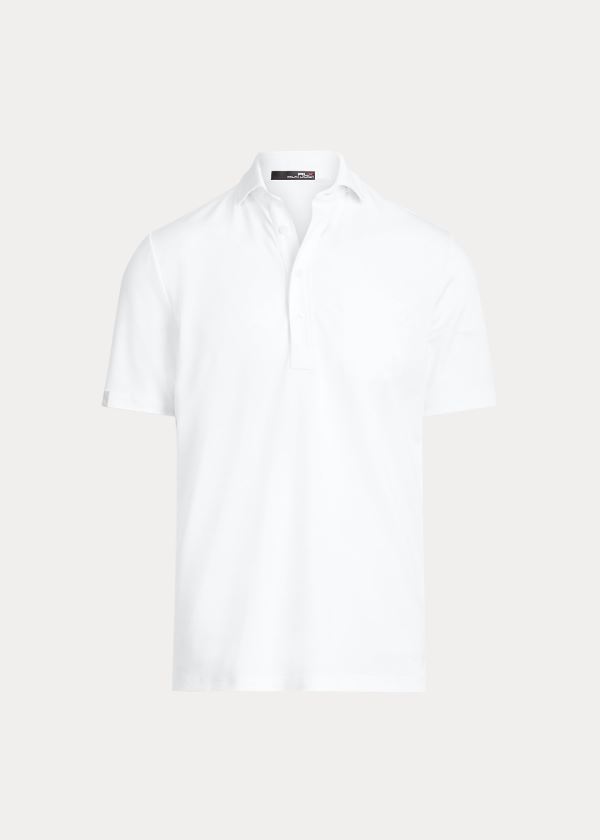 Ralph Lauren Classic Fit Tech Piqué Polo Bílé | D01eGsvR