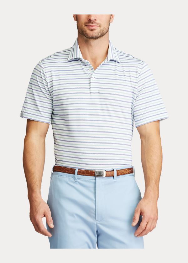 Ralph Lauren Classic Fit Tech Piqué Polo Zelene Viacfarebný | PERqvAYx