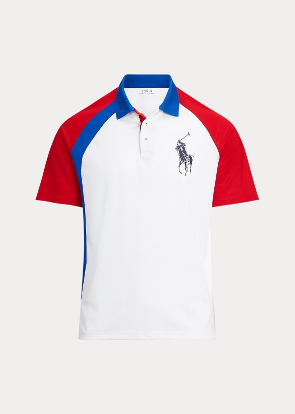 Ralph Lauren Classic Fit Tech Piqué Polo Bílé Viacfarebný | Uw7rizpR