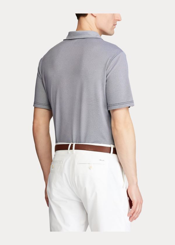 Ralph Lauren Classic Fit Tech Piqué Polo Tmavě Blankyt | criVR33a