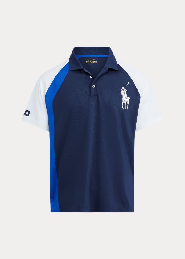 Ralph Lauren Classic Fit Tech Piqué Polo Tmavě Blankyt Viacfarebný | lTGMVdle