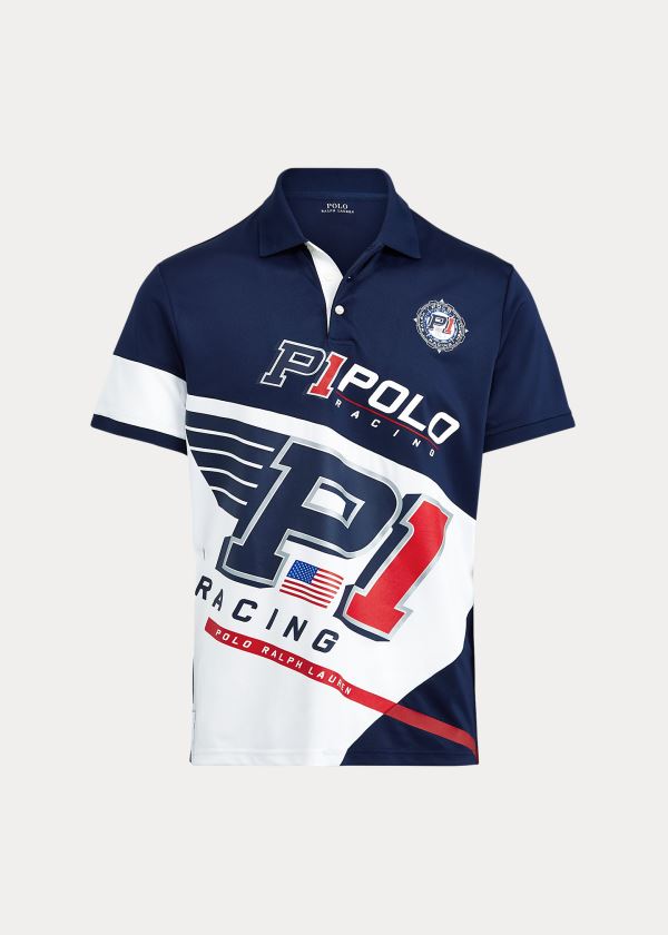 Ralph Lauren Classic Fit Tech Piqué Polo Tmavě Blankyt Viacfarebný | twiC7Lur