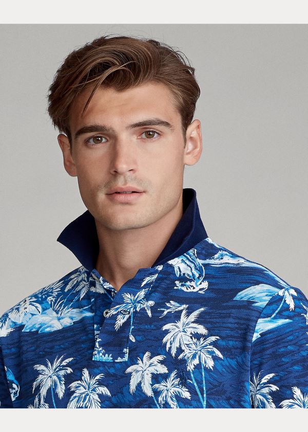 Ralph Lauren Classic Fit Tropical Mesh Polo Blankyt Viacfarebný | hN1YOzLj