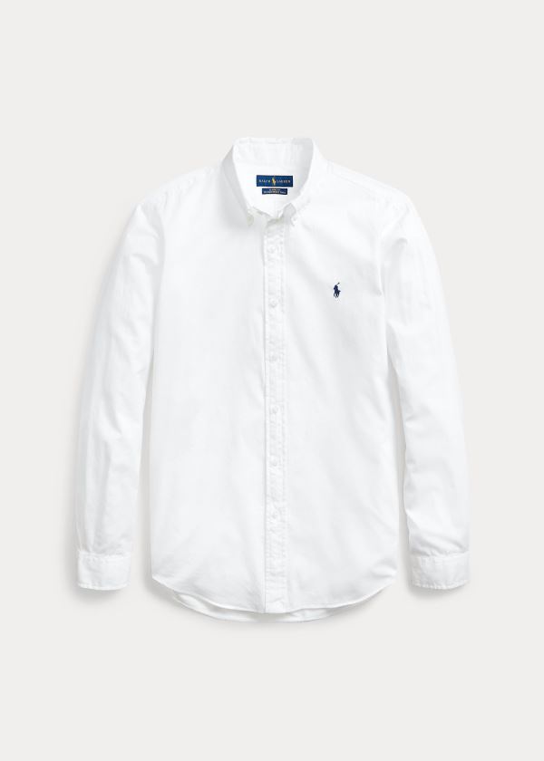 Ralph Lauren Classic Fit Twill Shirt Bílé | JeuCpEdC