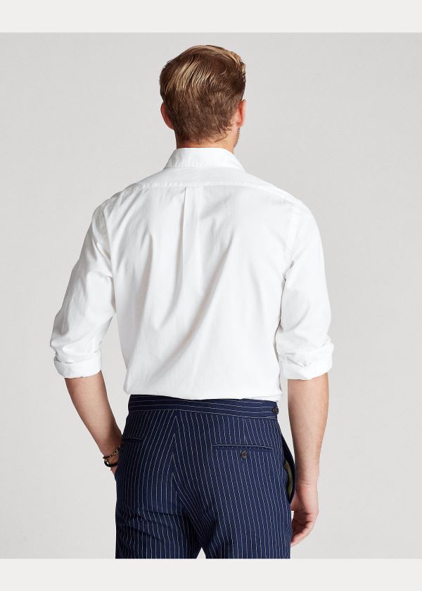 Ralph Lauren Classic Fit Twill Shirt Bílé | JeuCpEdC