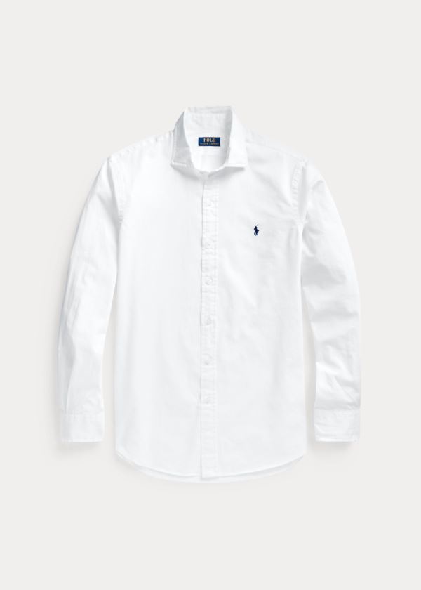 Ralph Lauren Classic Fit Twill Shirt Bílé | ng6rh8Gq
