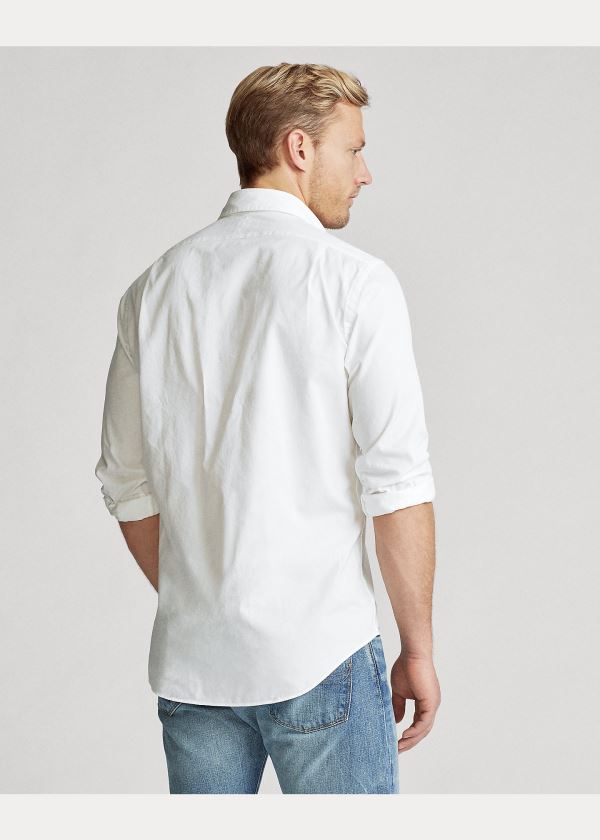 Ralph Lauren Classic Fit Twill Shirt Bílé | ng6rh8Gq