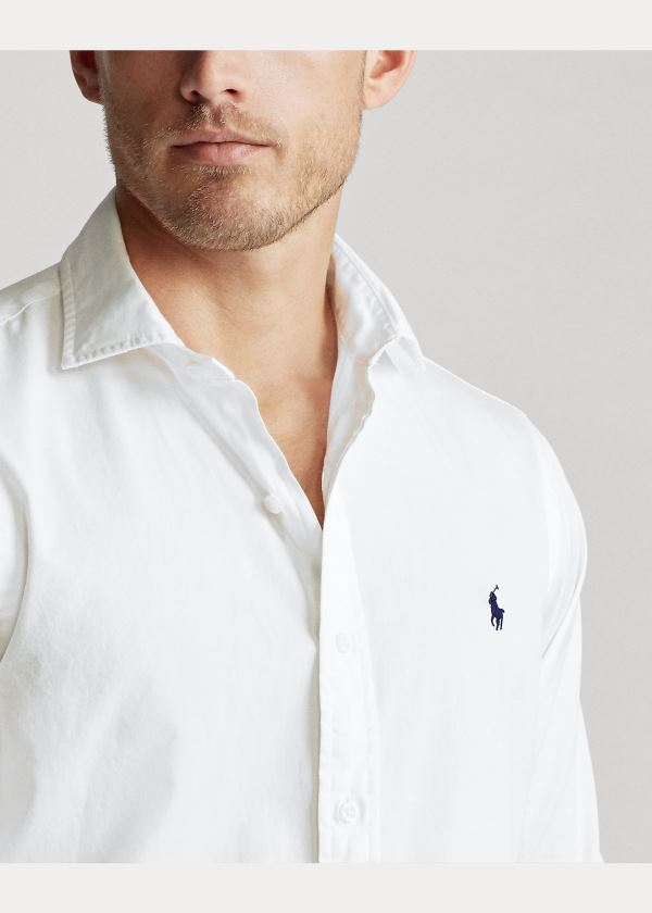 Ralph Lauren Classic Fit Twill Shirt Bílé | ng6rh8Gq