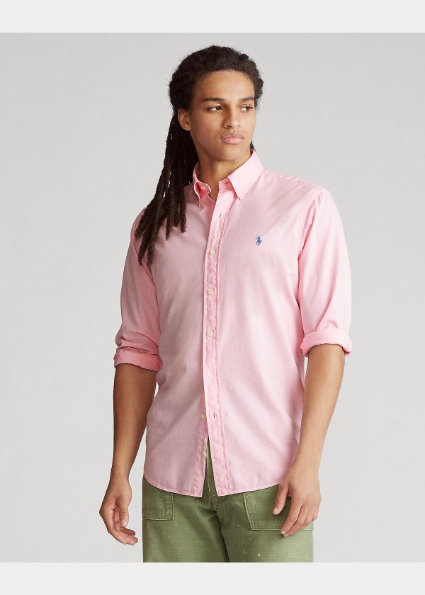 Ralph Lauren Classic Fit Twill Shirt Růžové | J7Fx4ZiV
