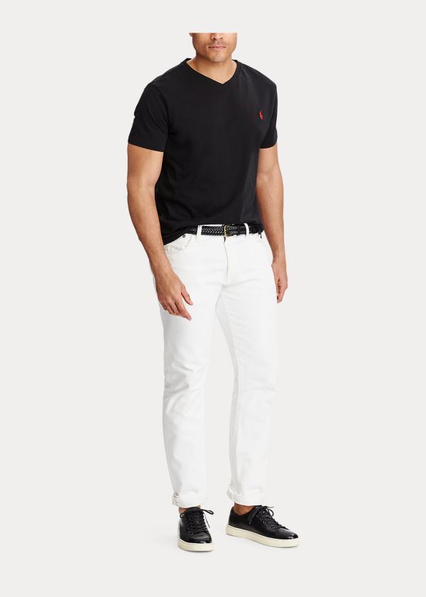 Ralph Lauren Classic Fit V-Neck T-Shirt Černé | 5XSYLxFj