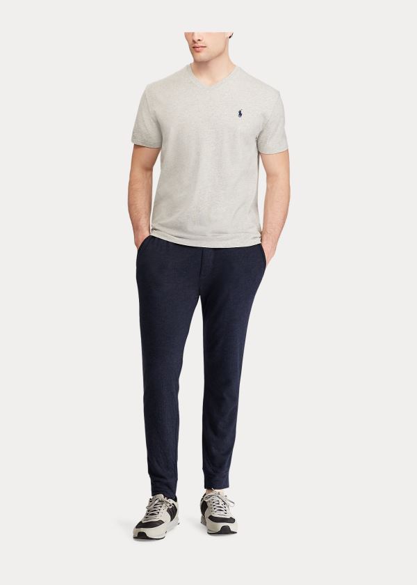 Ralph Lauren Classic Fit V-Neck T-Shirt Šedé | RJLNQAJl