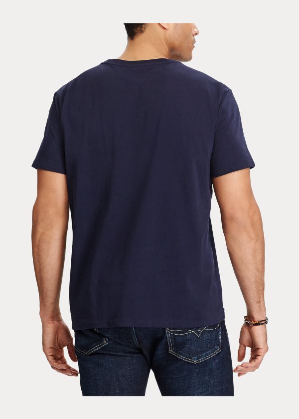 Ralph Lauren Classic Fit V-Neck T-Shirt Černé | r3u2n3rw