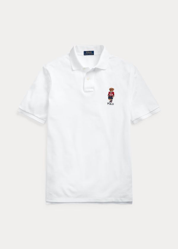Ralph Lauren Classic Polo Sportovní Bear Polo Bílé | ll0Y4q1T