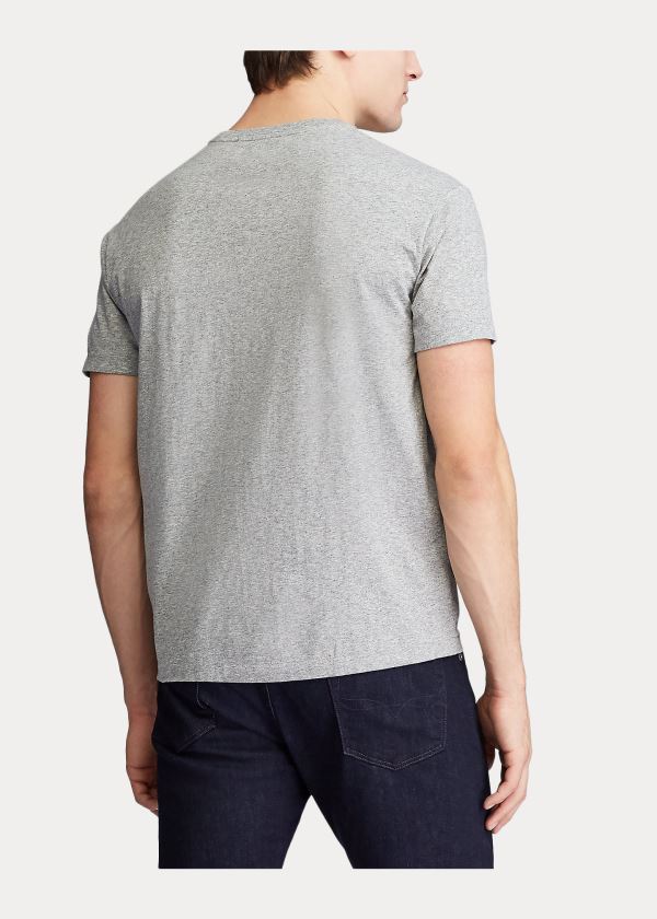 Ralph Lauren Classic Slub Pocket T-Shirt Šedé | 5nj3aKLX