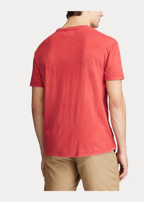 Ralph Lauren Classic Slub Pocket T-Shirt Oranžové | FdIG6wbZ