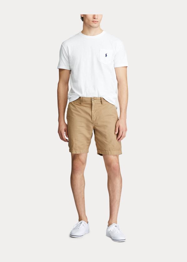 Ralph Lauren Classic Slub Pocket T-Shirt Bílé | YLMfvRxG