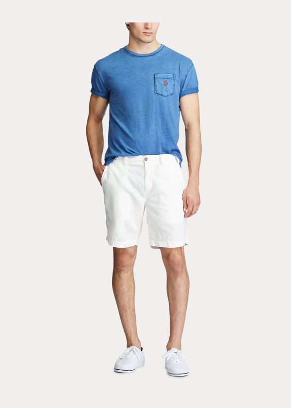 Ralph Lauren Classic Slub Pocket T-Shirt Královská Modrá Blankyt | eDKnVHfm