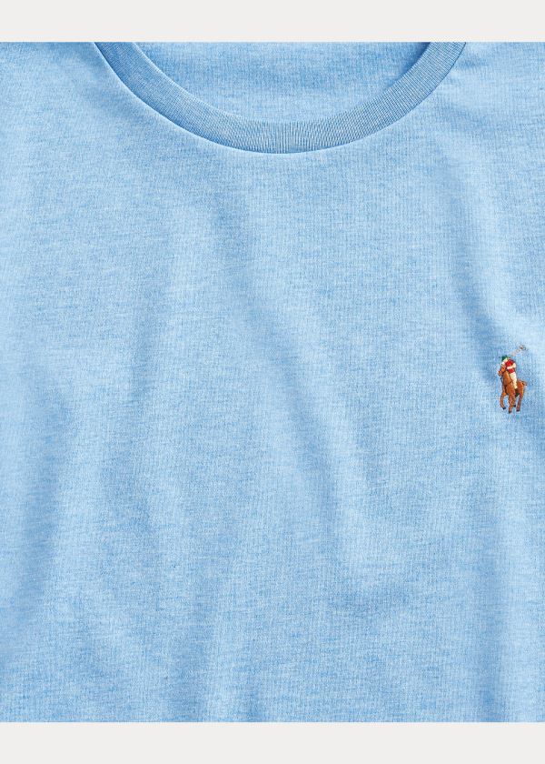 Ralph Lauren Classic Soft Bavlněné T-Shirt Královská Modrá Blankyt | K8NHl48Z