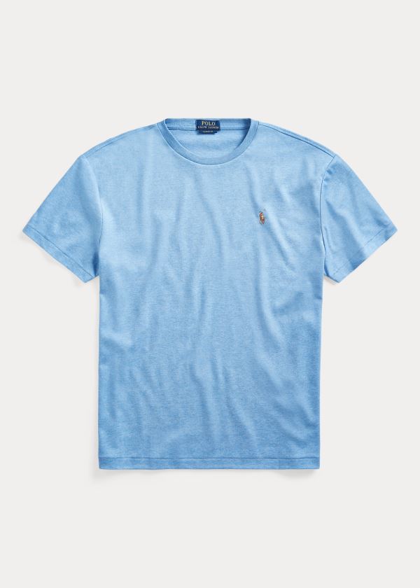 Ralph Lauren Classic Soft Bavlněné T-Shirt Královská Modrá Blankyt | K8NHl48Z