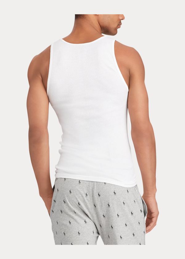 Ralph Lauren Classic Tank 3-Pack Bílé | ZPnWaimd