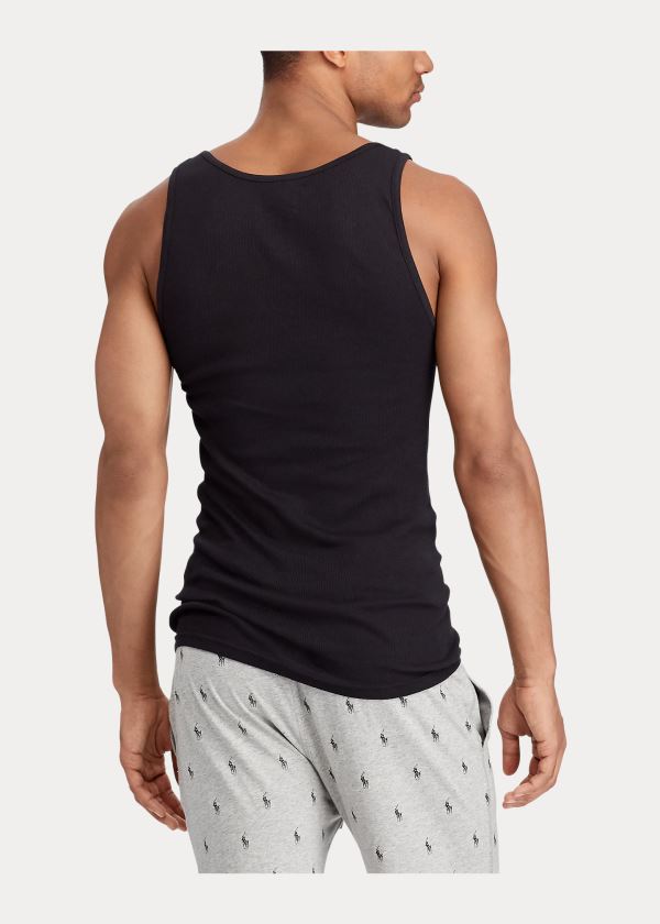 Ralph Lauren Classic Tank 3-Pack Černé | 4hgCahHo