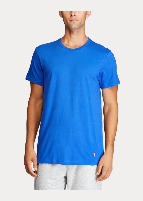 Ralph Lauren Classic Wicking Crew 3-Pack Blankyt Růžové Bílé | JMkP2LRD