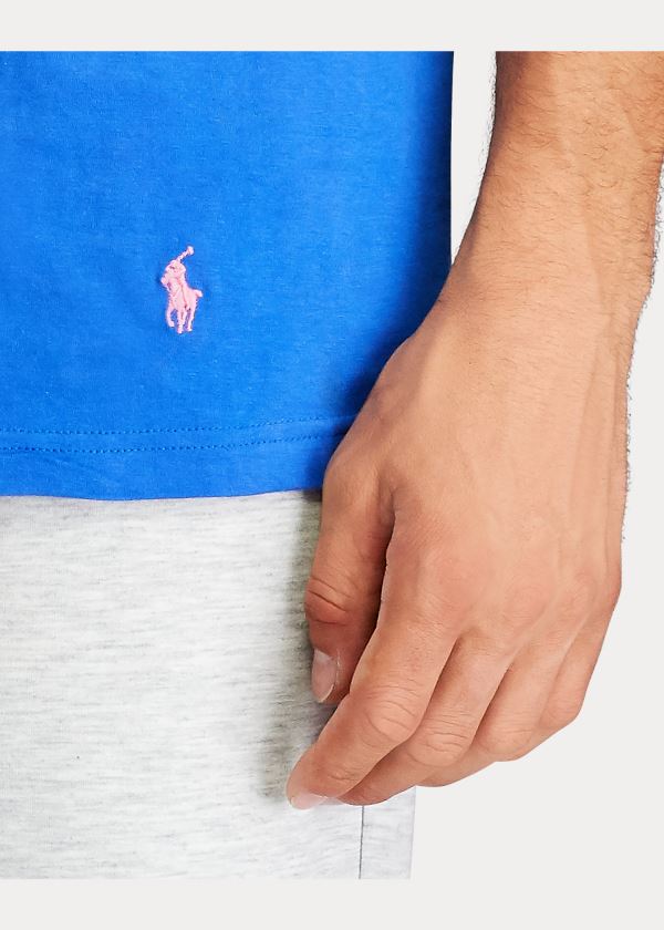 Ralph Lauren Classic Wicking Crew 3-Pack Blankyt Růžové Bílé | JMkP2LRD