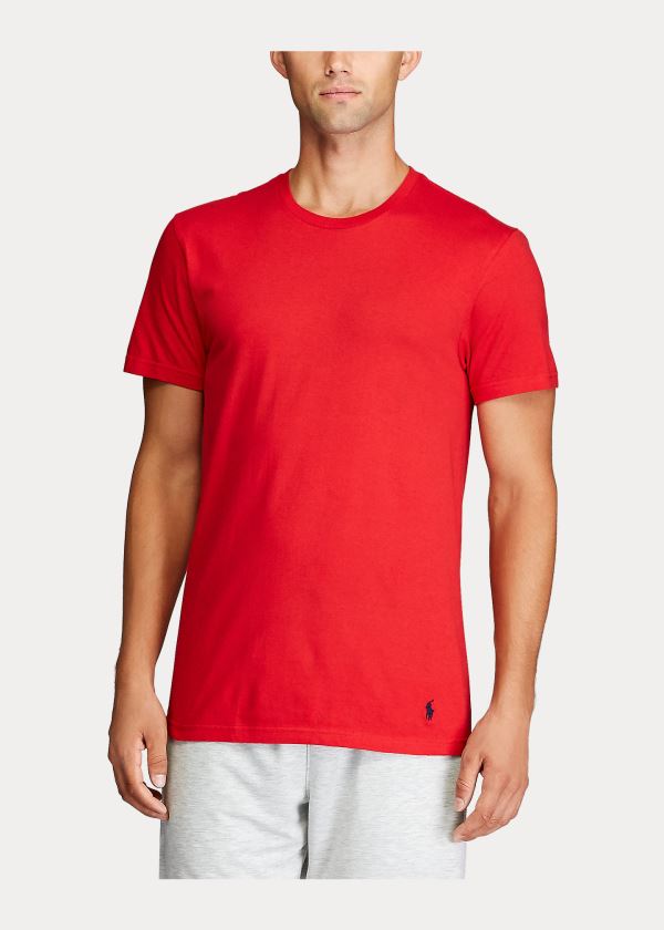 Ralph Lauren Classic Wicking Crew 3-Pack Tmavě Blankyt Červené Královská Modrá Blankyt | fd90SLr8