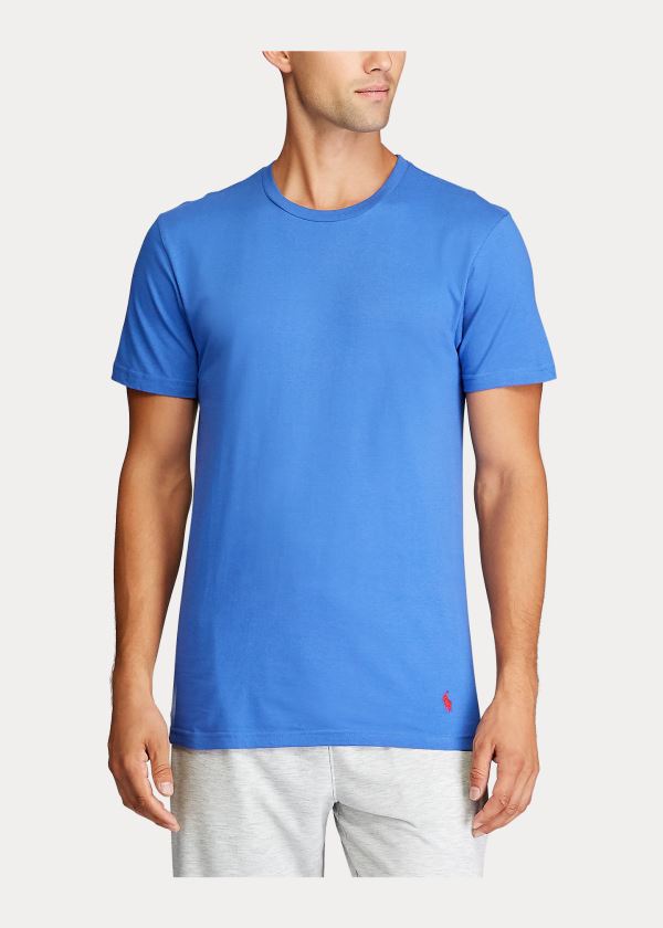 Ralph Lauren Classic Wicking Crew 3-Pack Tmavě Blankyt Červené Královská Modrá Blankyt | fd90SLr8