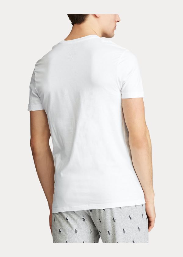 Ralph Lauren Classic Wicking Crew 5-Pack Bílé Tmavě Blankyt | cVDUIvRJ