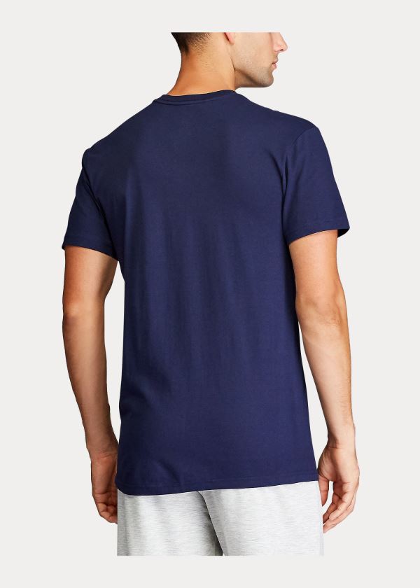 Ralph Lauren Classic Wicking V-Neck 3-Pack Tmavě Blankyt Červené Královská Modrá Blankyt | XNx1XoEV