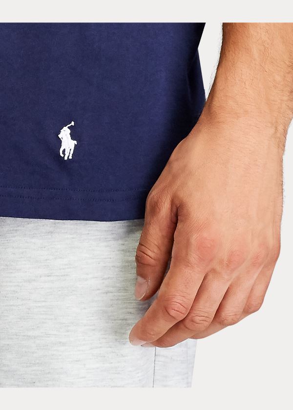 Ralph Lauren Classic Wicking V-Neck 3-Pack Tmavě Blankyt Červené Královská Modrá Blankyt | XNx1XoEV