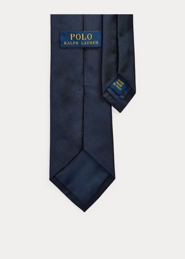 Ralph Lauren Collegiate Camp Silk Tie Tmavě Blankyt | HeybctsW