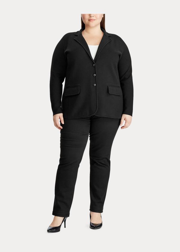 Ralph Lauren Combed Bavlněné Blazer Černé | VdC80yXu