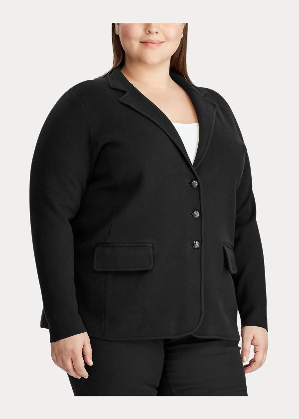 Ralph Lauren Combed Bavlněné Blazer Černé | VdC80yXu
