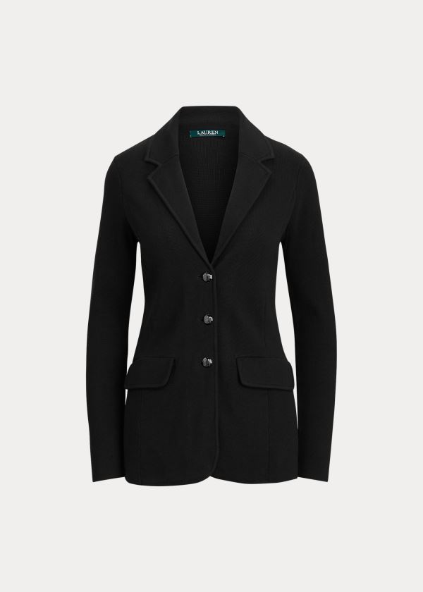 Ralph Lauren Combed Bavlněné Blazer Černé | aOrihVlJ