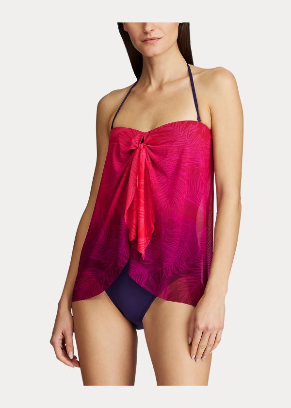 Ralph Lauren Convertible Ombré One-Piece Růžové | KvbUjw5x