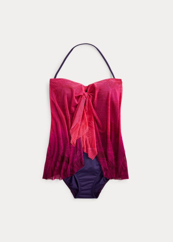 Ralph Lauren Convertible Ombré One-Piece Růžové | KvbUjw5x