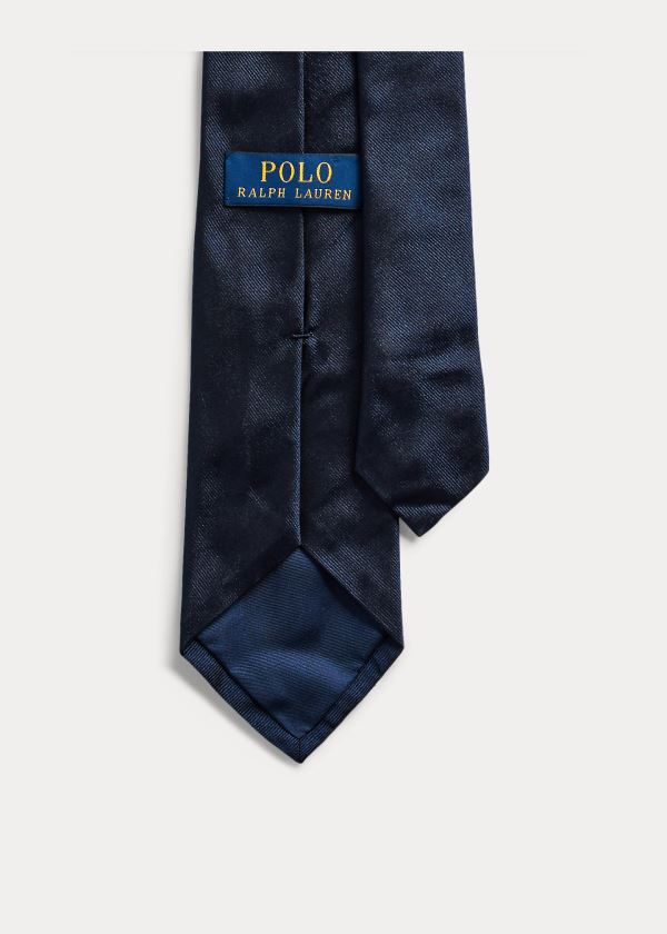 Ralph Lauren Crew-Inspired Silk Tie Tmavě Blankyt | yw4PISxq