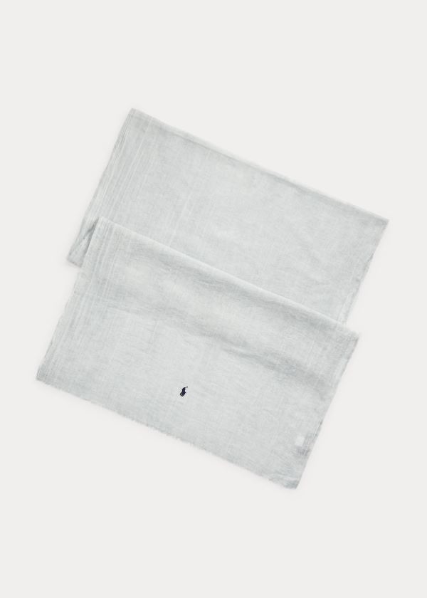 Ralph Lauren Crinkled Bavlněné Scarf Šedé | lfVGo1ZX