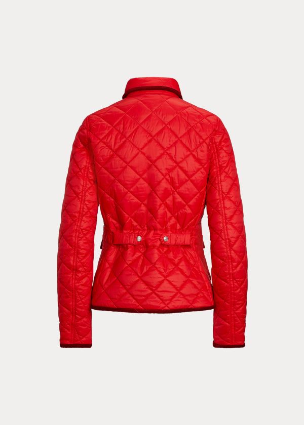 Ralph Lauren Cropped Barn Jacket Červené | fc2RWyNp
