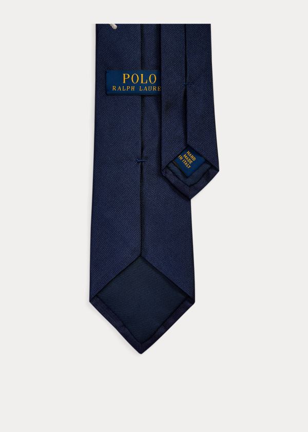 Ralph Lauren Crossed-Oars Silk Tie Tmavě Blankyt | cbBLmGAn