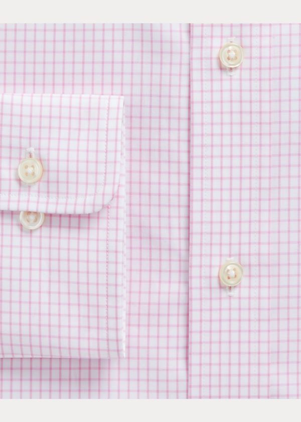 Ralph Lauren Custom Fit Checked Shirt Růžové Bílé | EUIpWz8n