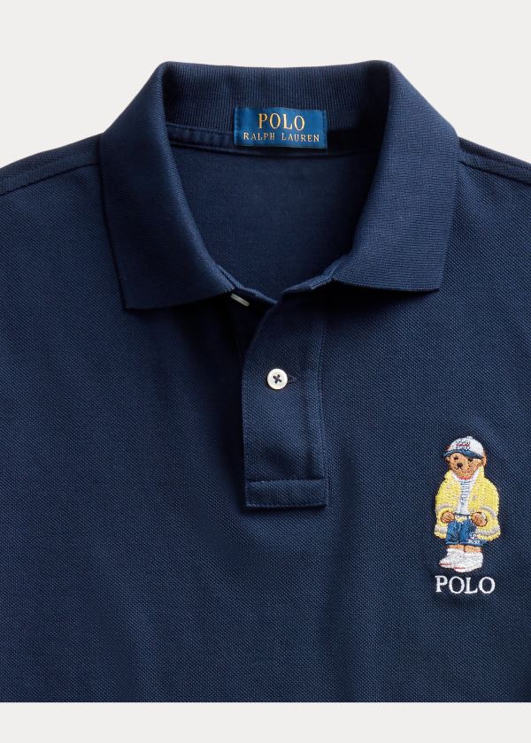 Ralph Lauren Custom Slim CP-93 Bear Polo Tmavě Blankyt | 25651zQx