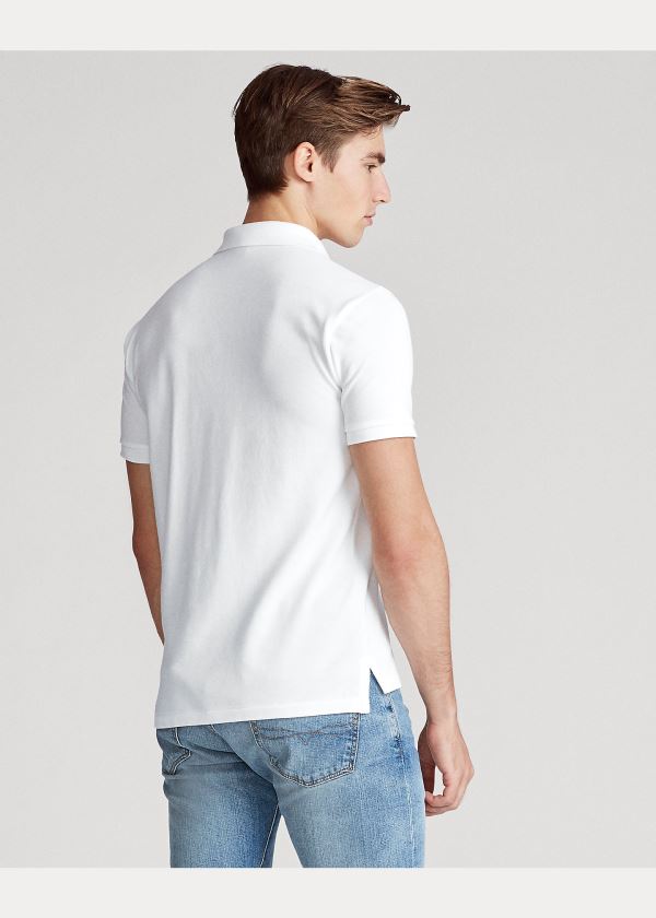 Ralph Lauren Custom Slim CP-93 Bear Polo Bílé | TeO9yNM2