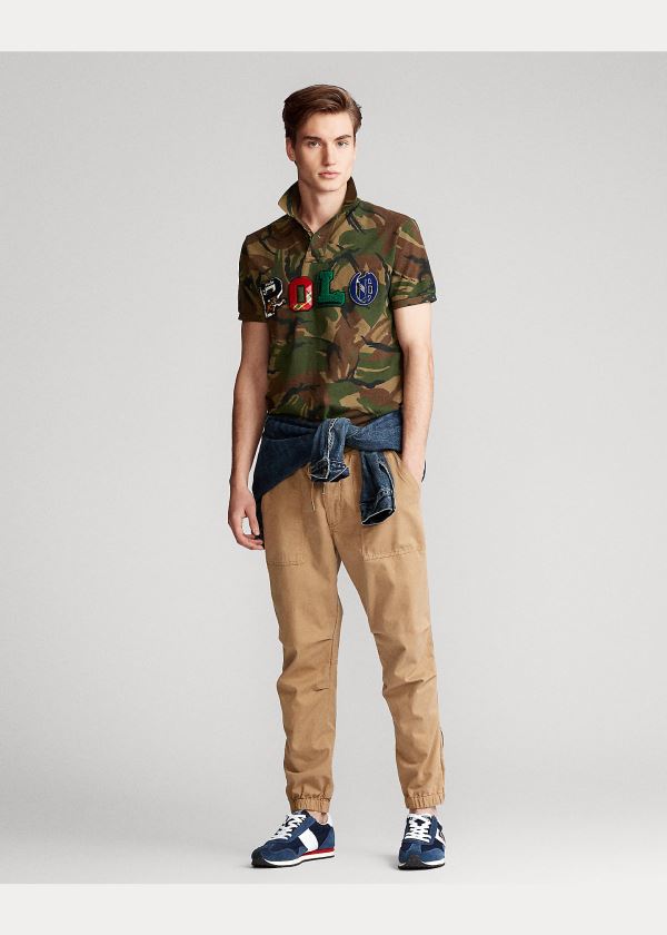 Ralph Lauren Custom Slim Fit Camo Polo Maskáčové | S9XAt64e