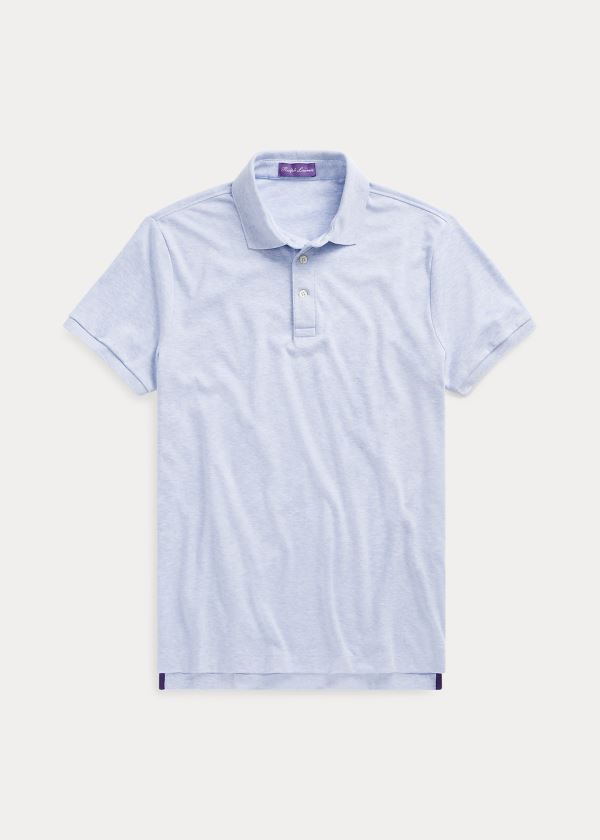 Ralph Lauren Custom Slim Fit Interlock Polo Blankyt | HyEit3F6