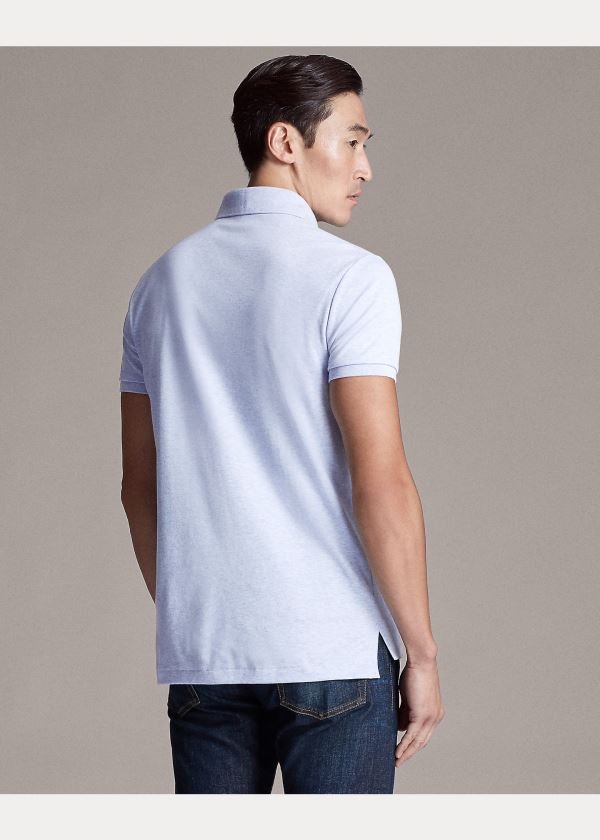 Ralph Lauren Custom Slim Fit Interlock Polo Blankyt | HyEit3F6