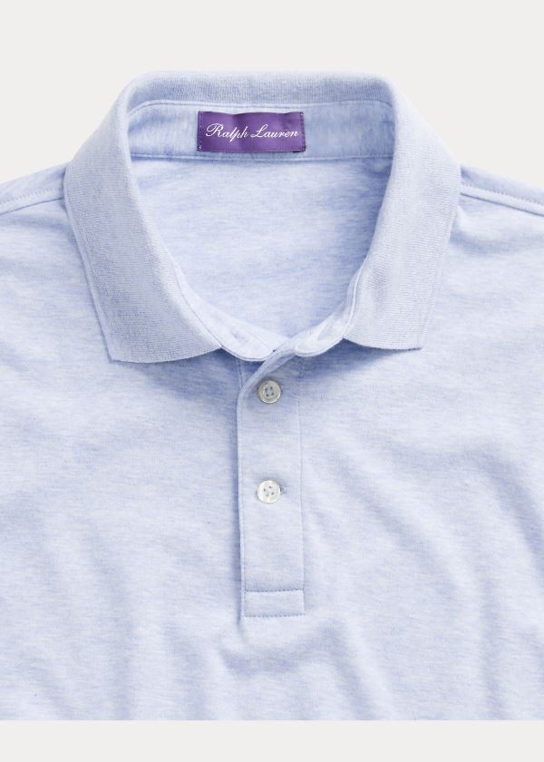 Ralph Lauren Custom Slim Fit Interlock Polo Blankyt | HyEit3F6