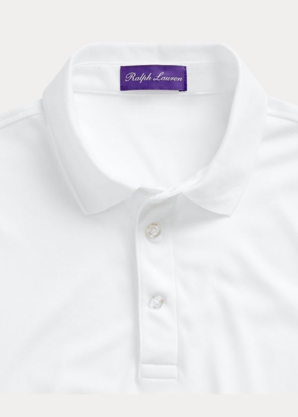 Ralph Lauren Custom Slim Fit Interlock Polo Bílé | WRPmcLp9